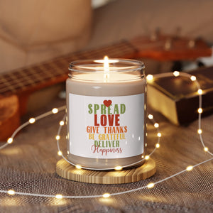 SPREAD LOVE ♡ Inspirational :: 100% natural Soy Candle, 9oz  :: Eco Friendly