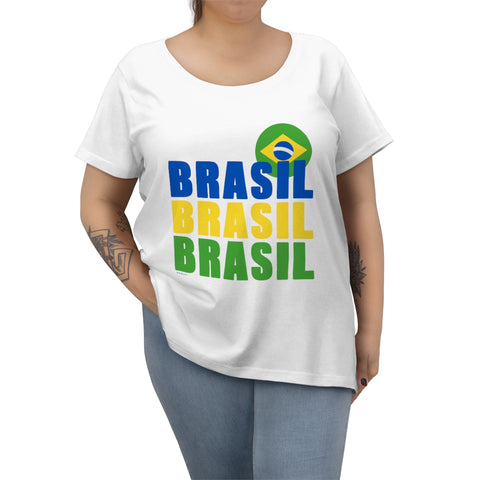 BRASIL .: Women's Curvy Tee (Plus size fit)