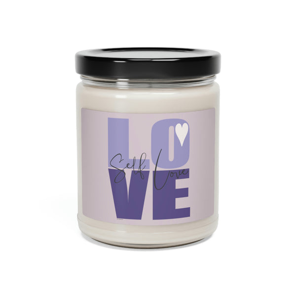 ♡ Self-LOVE .:  Inspirational :: 100% natural Soy Candle, 9oz  :: Eco Friendly