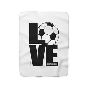 L♡VE SOCCER :: Sherpa Fleece Blanket