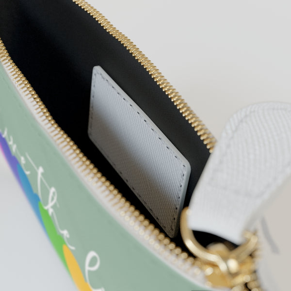 ♡ Live the Life :: Mini Clutch Bag with Inspirational Design