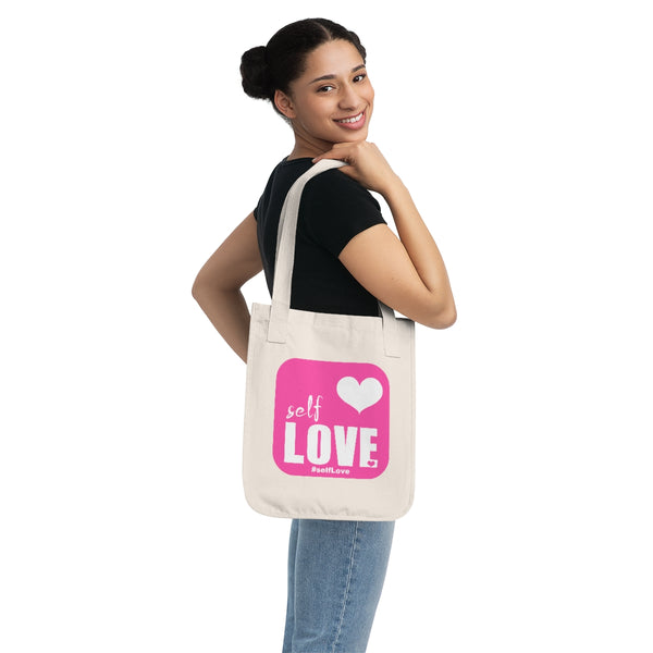 SEL LOVE Organic Canvas Tote Bag (Live the Life Today)