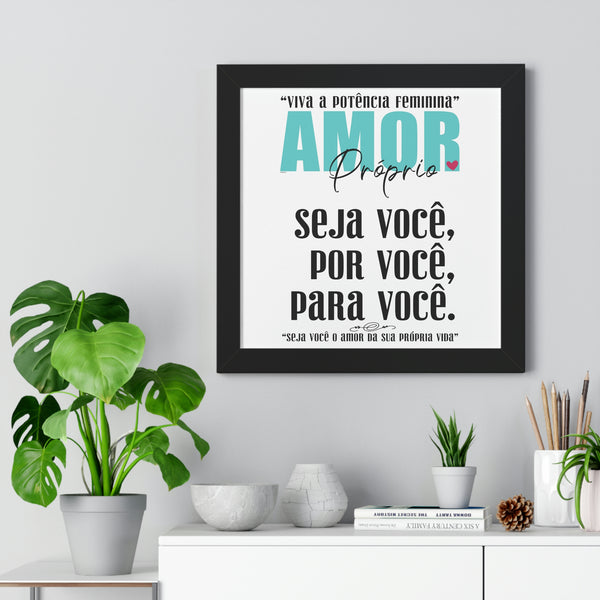 AMOR Próprio ♡ Inspirational Framed Poster Decoration