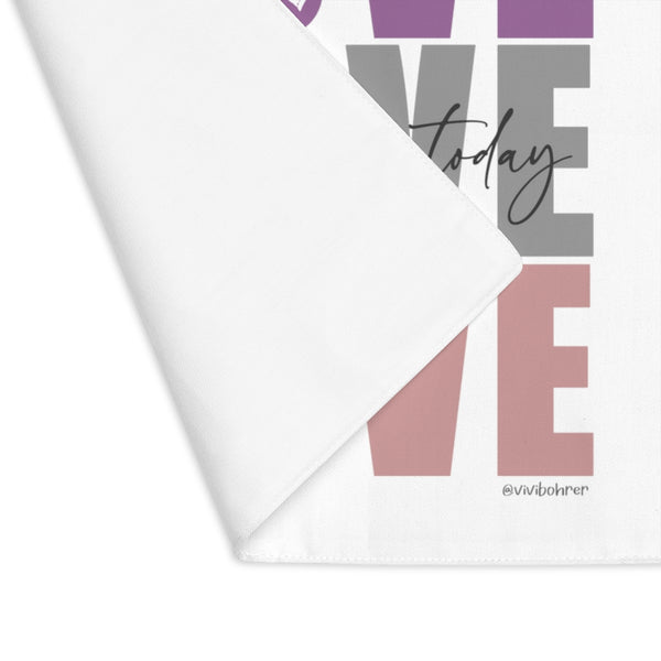 ♡ LOVE :: Live the Life :: Inspirational Placemat (100% Cotton)
