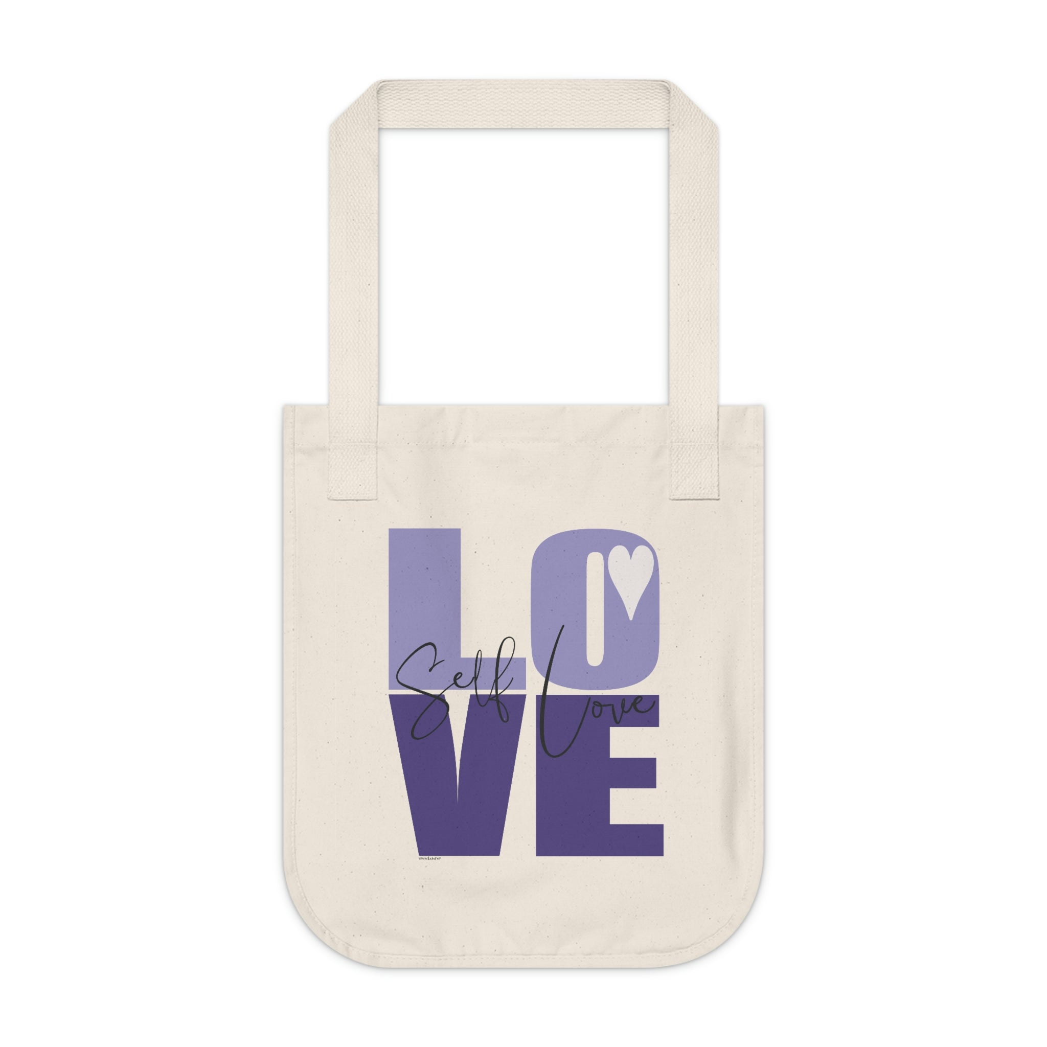 SELF L♡VE Organic Canvas Tote Bag