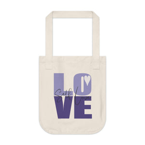 SELF L♡VE Organic Canvas Tote Bag