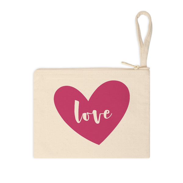 ♡ LOVE .: Natural Cotton Zipper Pouch