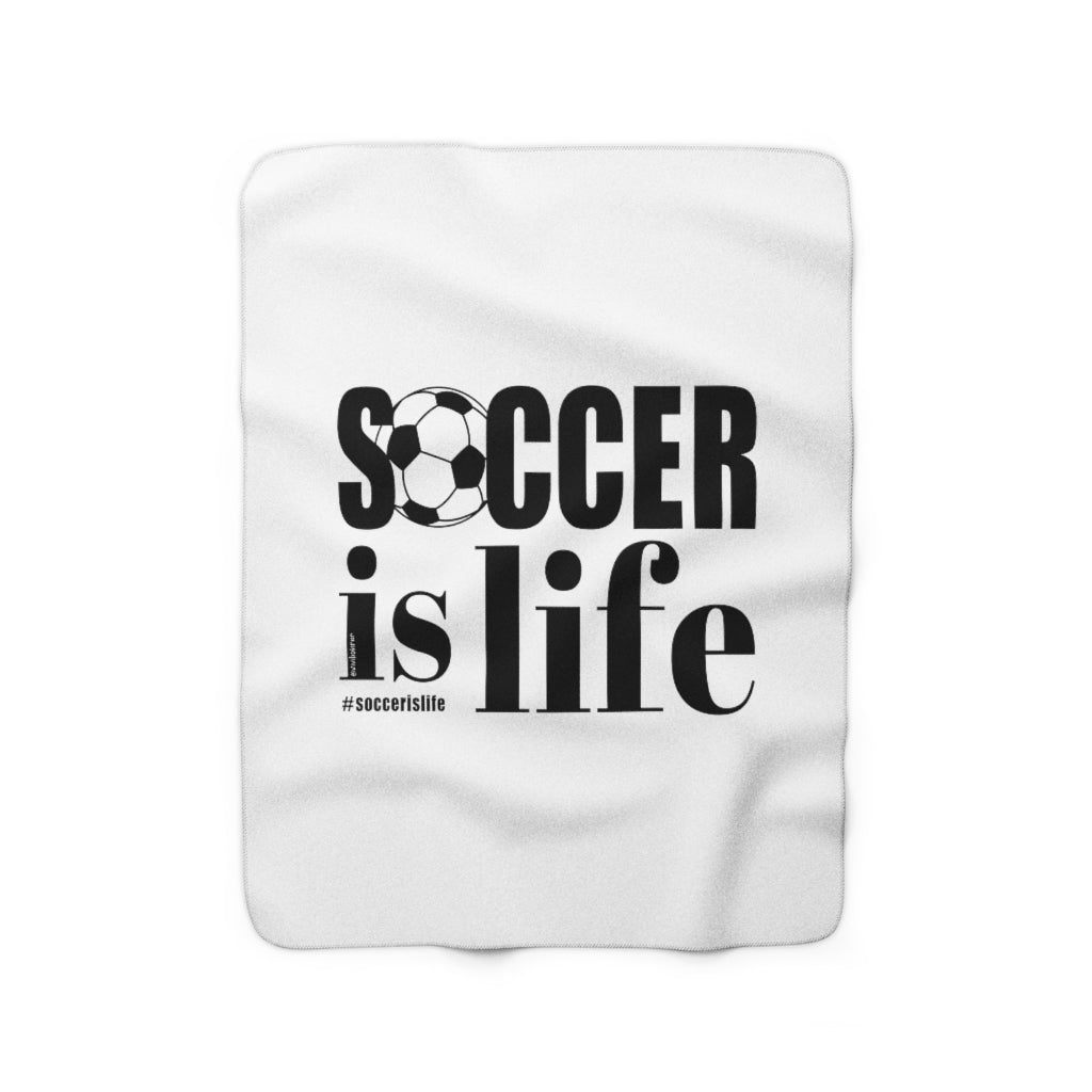 ♡ SOCCER is LIFE :: Sherpa Fleece Blanket