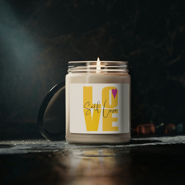 ♡ Self-LOVE .:  Inspirational :: 100% natural Soy Candle, 9oz  :: Eco Friendly