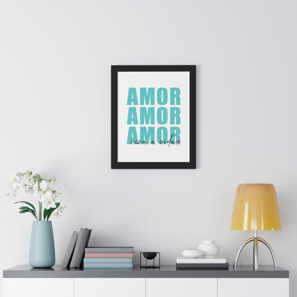 AMOR ♡ Inspirational Framed Poster Decoration