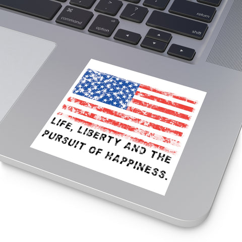 USA .: Square Stickers, Indoor\Outdoor