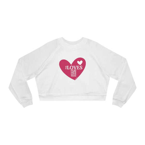 ♡ Relaxed fit Cropped Fleece Pullover (Powerful Heart Affirmations)