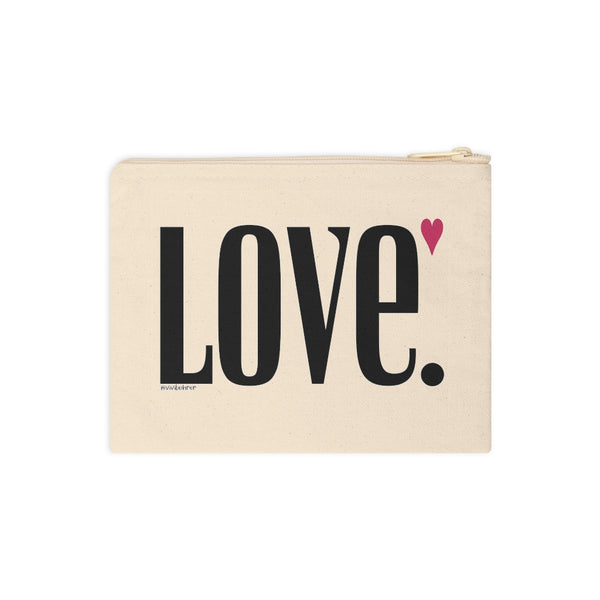 ♡ LOVE .: Natural Cotton Zipper Pouch