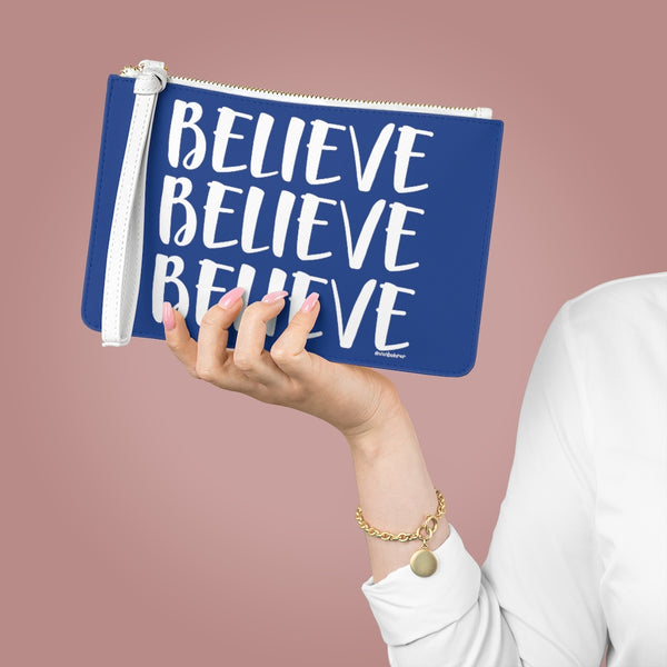 ♡ BELIEVE :: Clutch Bag with Inspirational Design