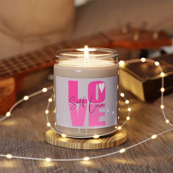 ♡ Self-LOVE .:  Inspirational :: 100% natural Soy Candle, 9oz  :: Eco Friendly
