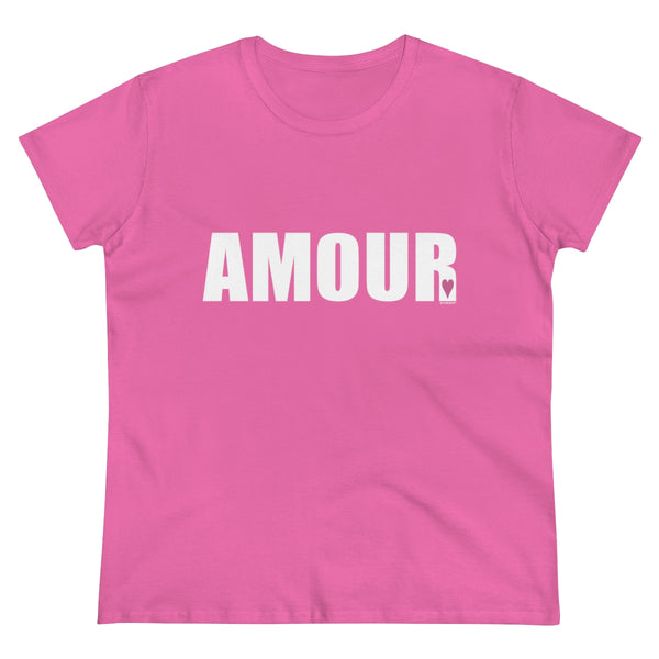 AMOUR .: Women's Midweight 100% Cotton Tee (Semi-fitted)