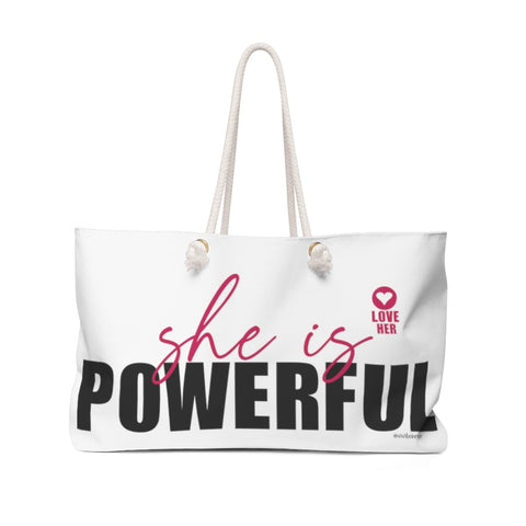♡ She is Powerful :: Weekender Tote