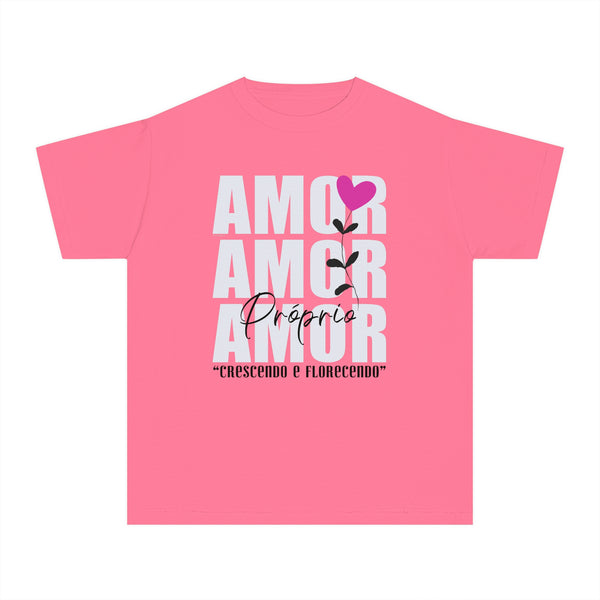 ♡ Amor Próprio .: Crescendo e Florescendo .: Youth girl's Tee (Classic Fit)