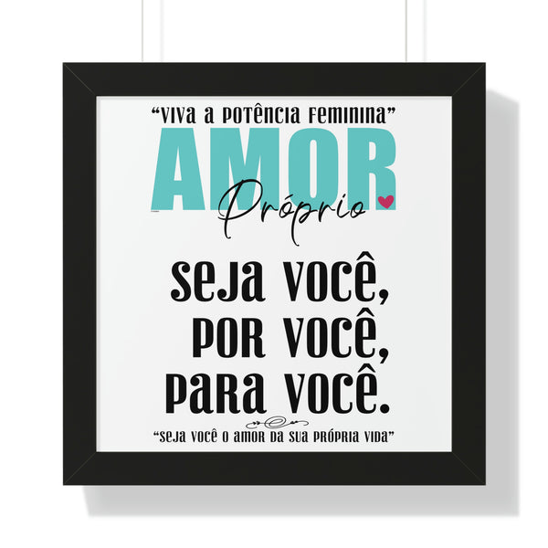 AMOR Próprio ♡ Inspirational Framed Poster Decoration