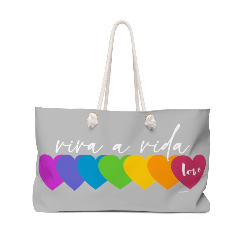 ♡ Viva a Vida :: Colourful Weekender Tote Bag